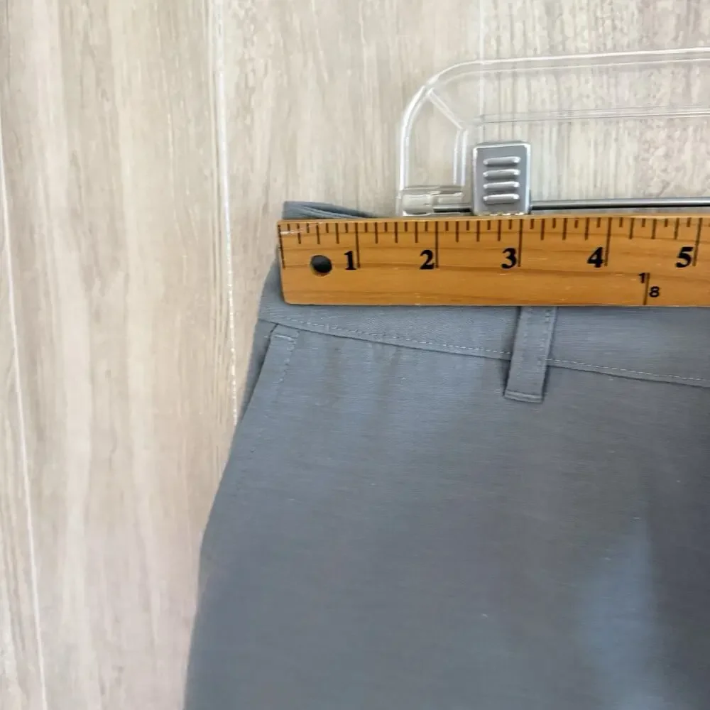 Faherty All Day Shorts Mens 33 Measures 34” Gray Chino Drawstring Stretch Casual